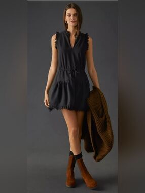 SUNDAYS We Are Sundays Anthropologie tara dress in black Medium
